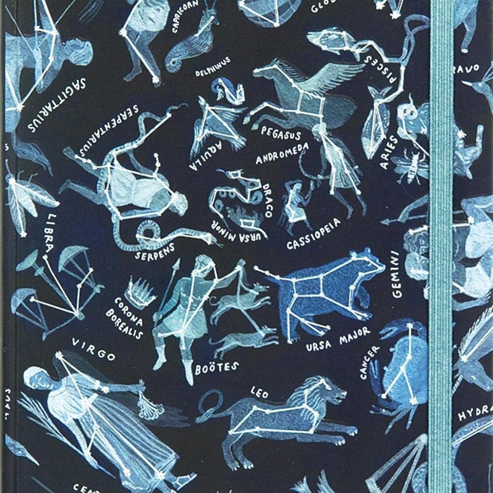 Constellations Journal Diary Notebook Astrology Stars New! Gold Foil Birthday
